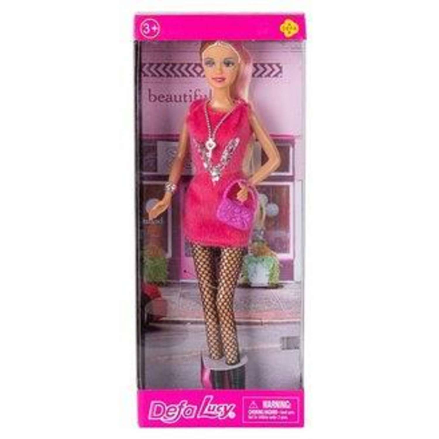Кукла Lucy Junfa Гламурная вечеринка в розовом платье 8271d/розовое - фото 1