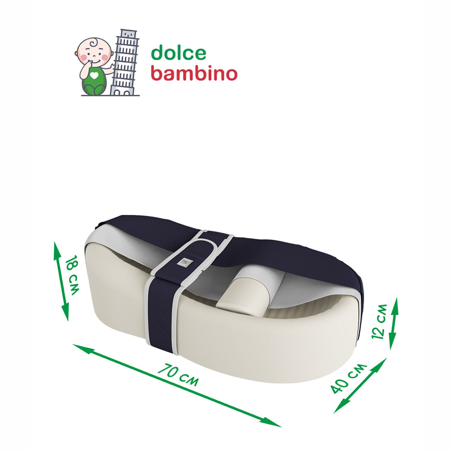 Матрас кокон для новорожденных Dolce Bambino  Cocon Синий - фото 6