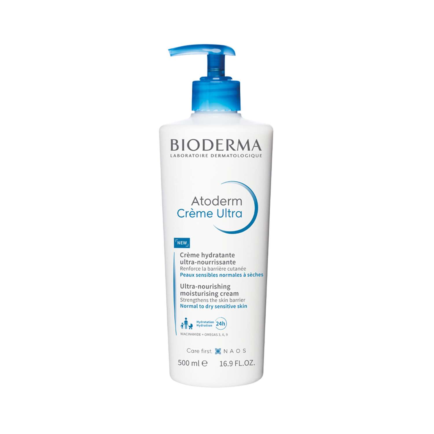 Крем Bioderma Atoderm Ultra для увлажнения нормальной и сухой кожи лица и тела 500 мл - фото 1