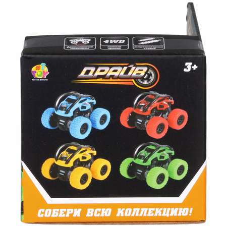 Машинка 1TOY Драйв трюковая зеленый