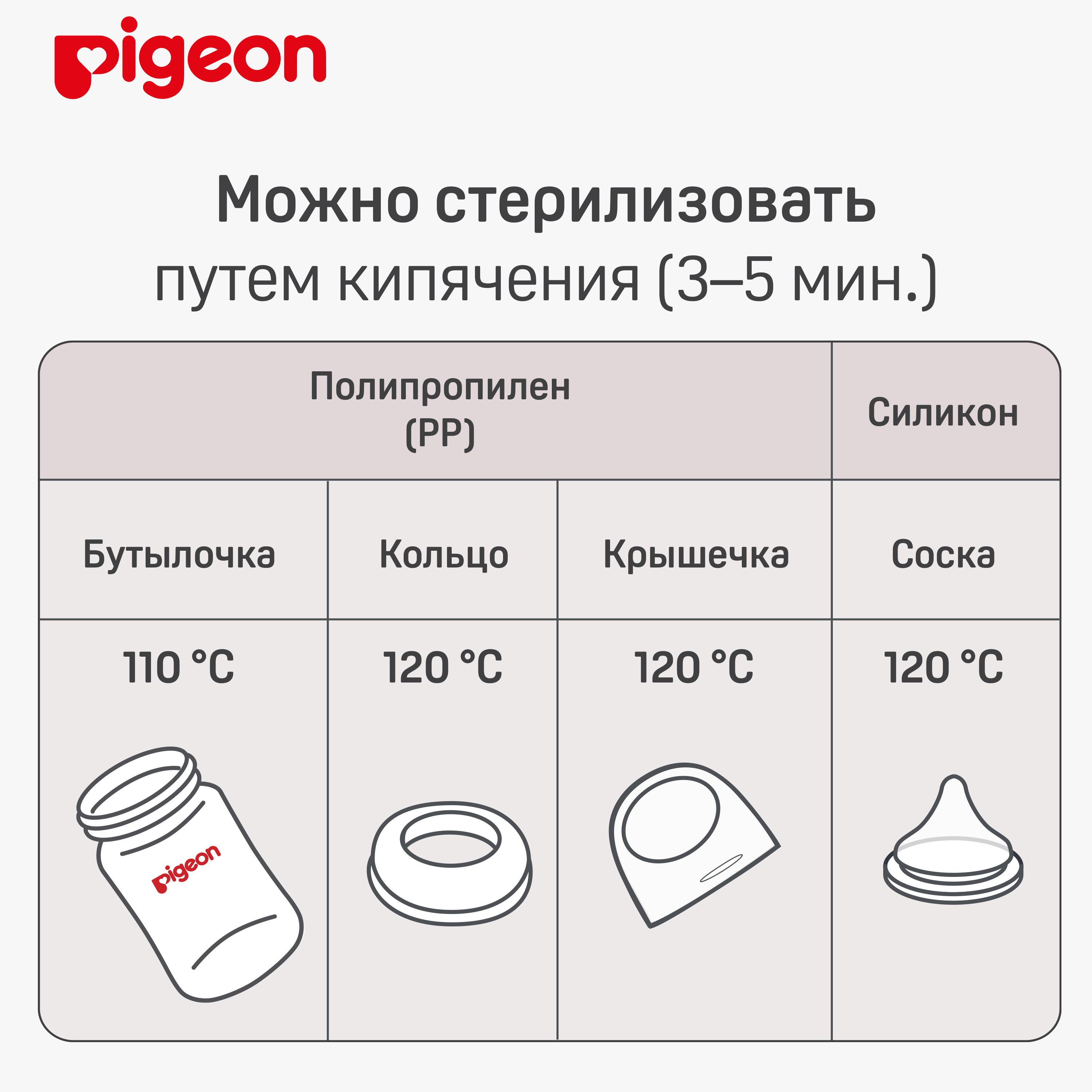 Бутылочка Pigeon для кормления 160мл PP 80272 - фото 7