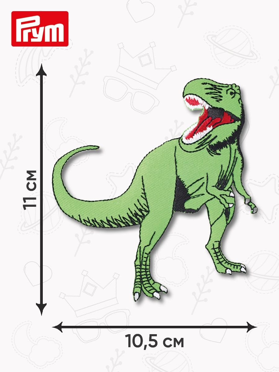 Термоаппликация Prym нашивка Динозавр 11х10.5 см для ремонта и украшения одежды 924270 - фото 9