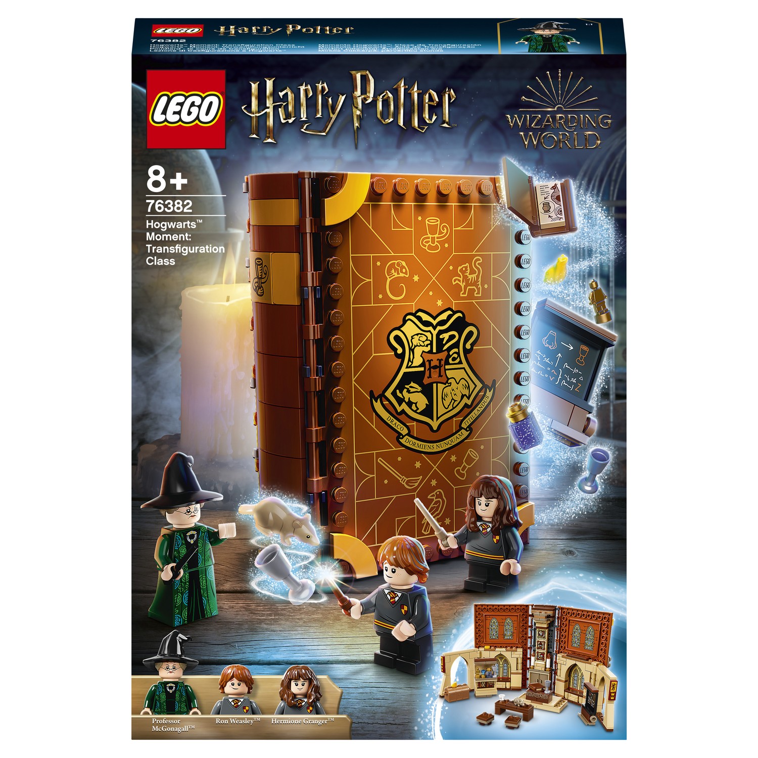 Конструктор LEGO Harry Potter Учёба в Хогвартсе Урок трансфигурации 76382  купить по цене 2299 ₽ в интернет-магазине Детский мир