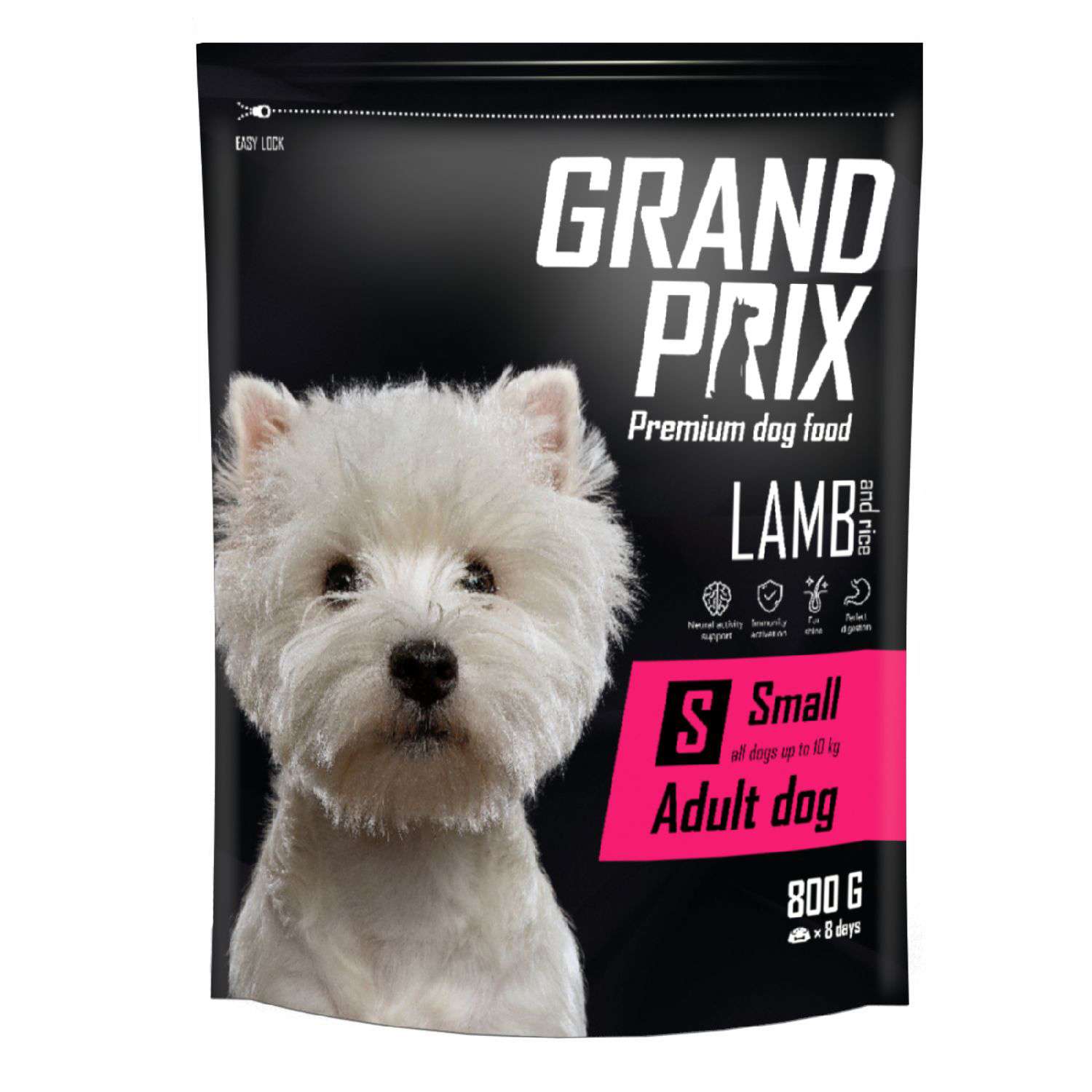 Корм для собак Grand Prix Small Adult ягненок 0.8кг - фото 1
