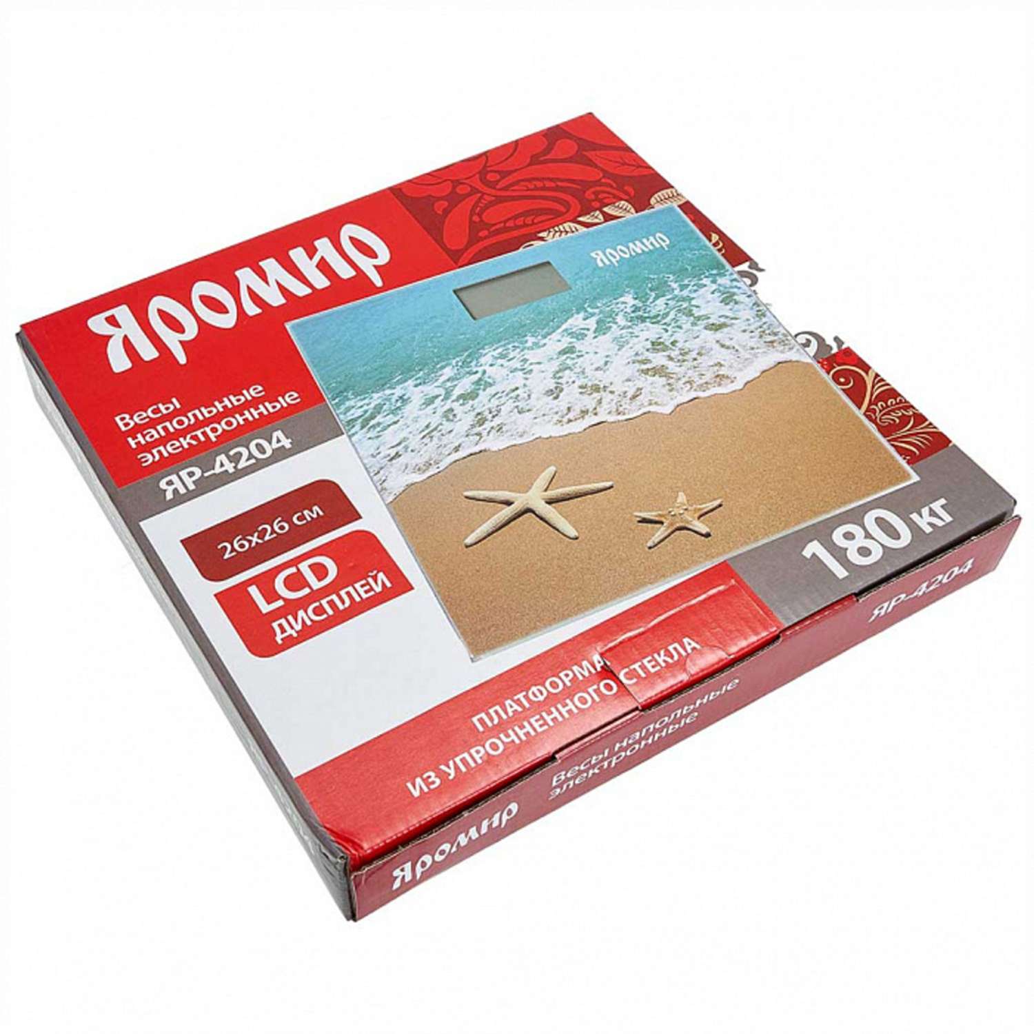 Весы напольные Яромир ЯР-4204 Песчаный пляжэлектронные 180 кг - фото 2
