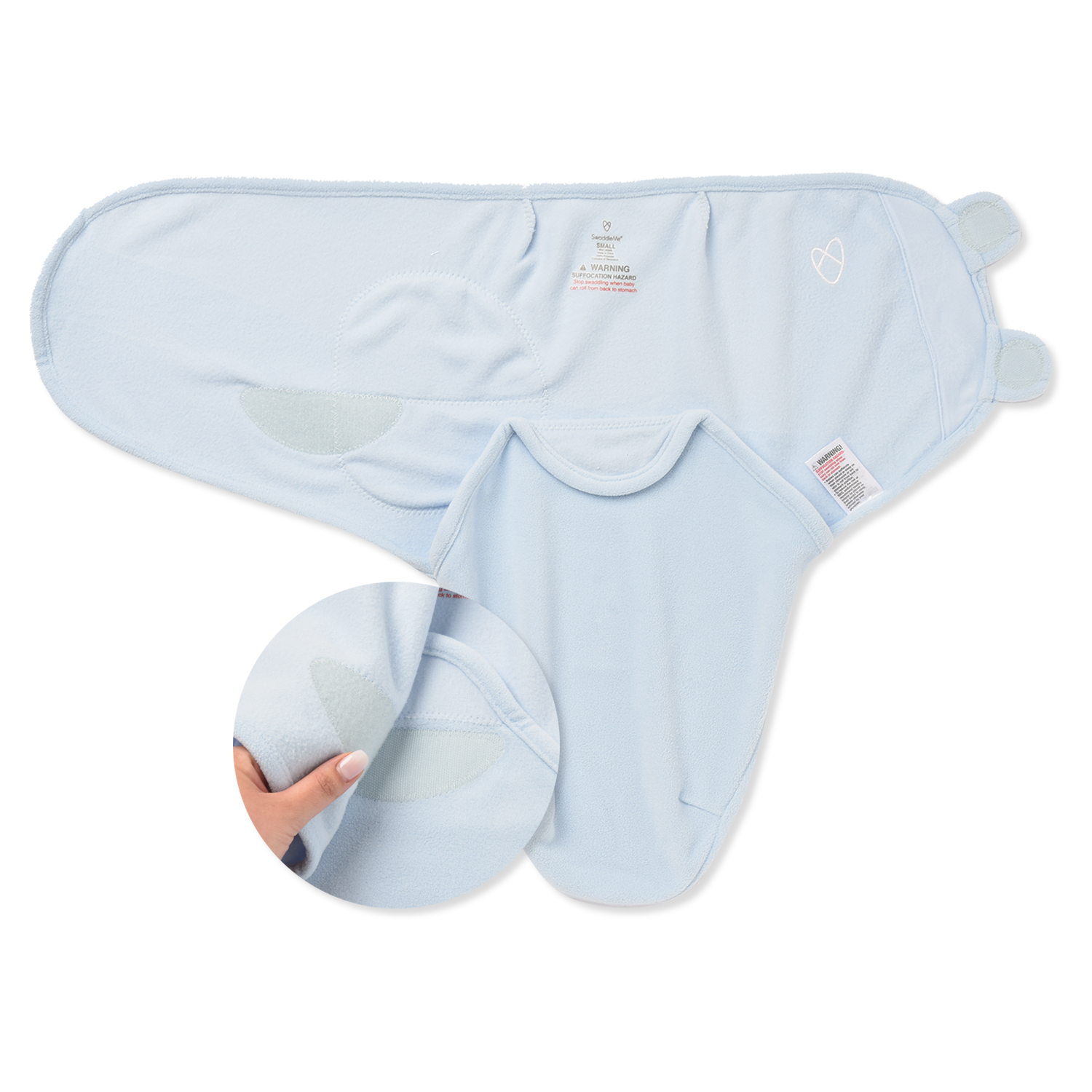 Конверт на липучке Summer Infant SwaddleMe S/M Голубой - фото 1