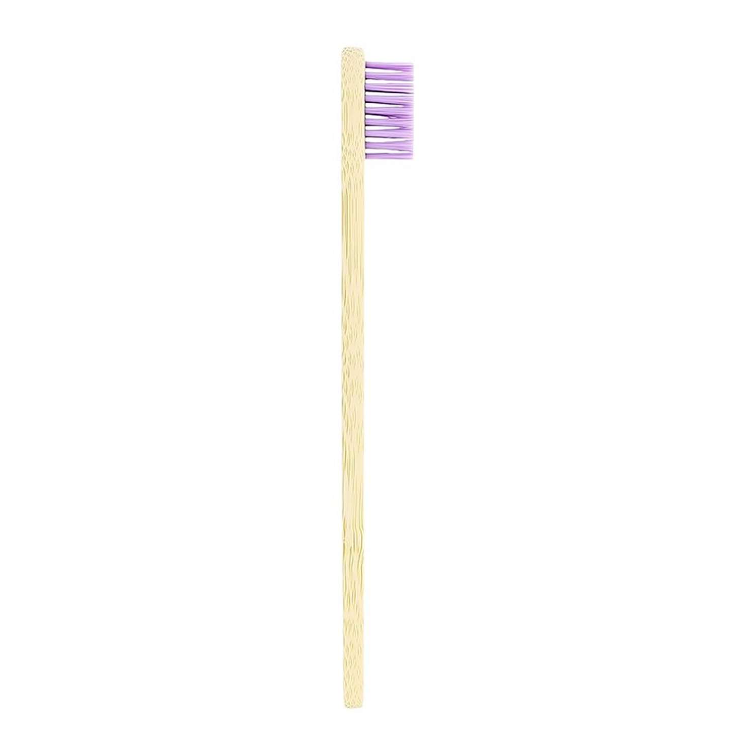 Щетка зубная LP CARE детская Dental бамбуковая фиолетовая мягкая - фото 5