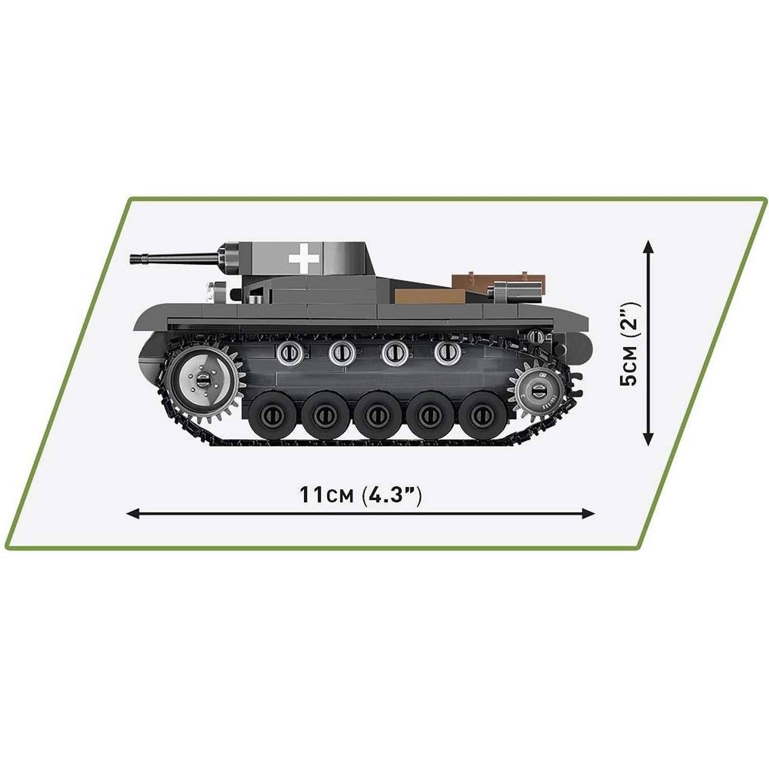 Конструктор COBI Немецкий танк Panzer II Ausf. A - фото 6