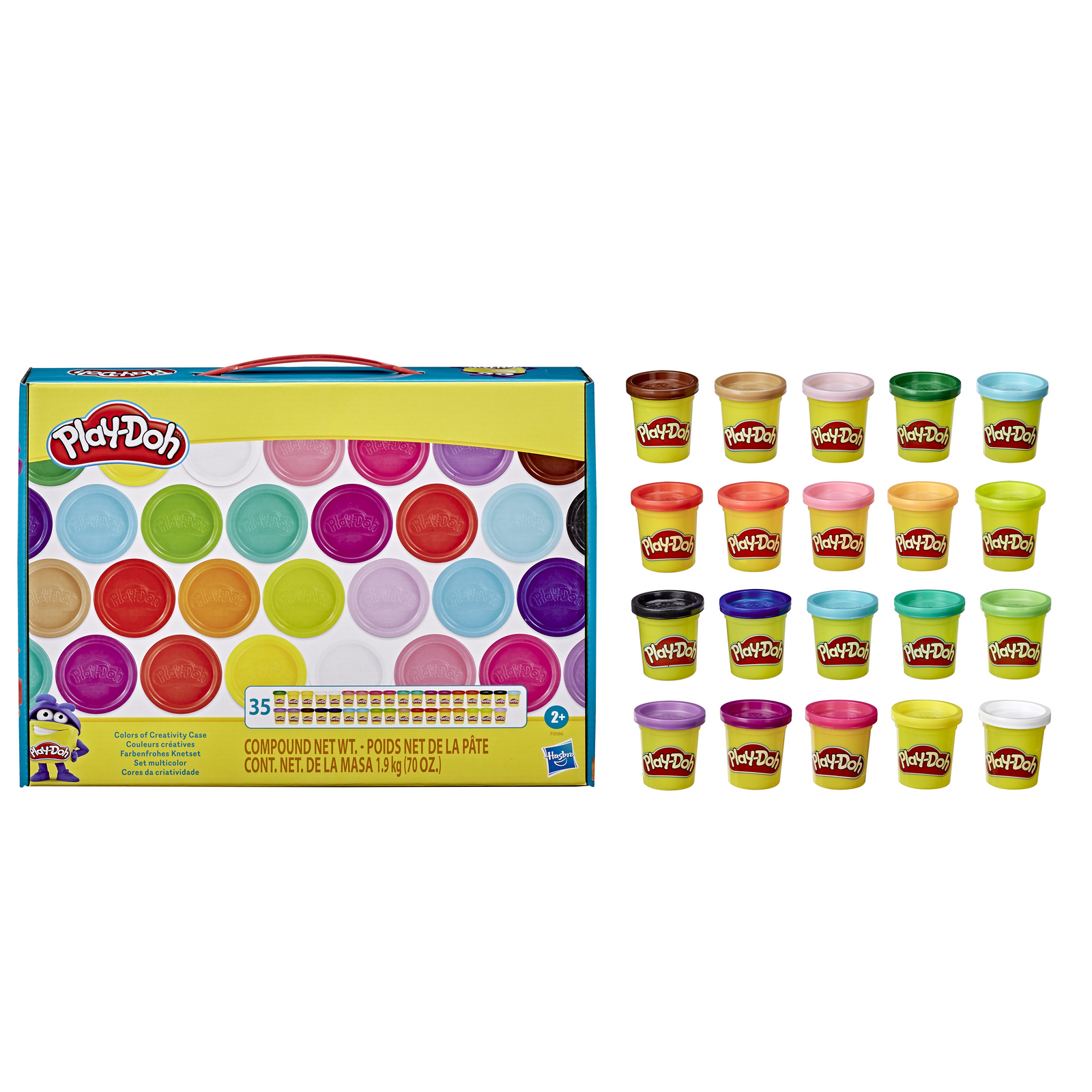 Набор игровой масса для лепки Play-Doh 35 банок F05865L4 - фото 3