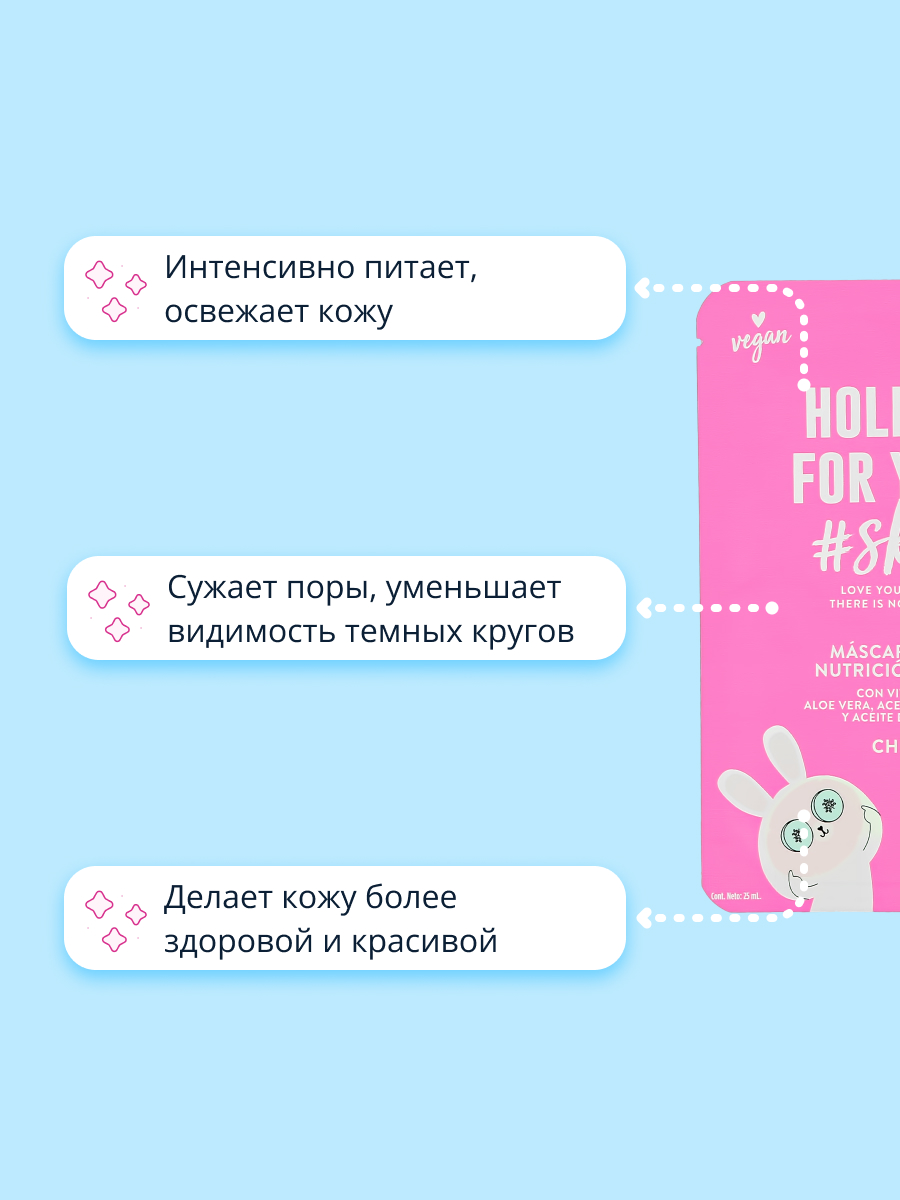 Маска тканевая Todomoda Holiday for your skin с экстрактом вишни питательная 25 мл - фото 3