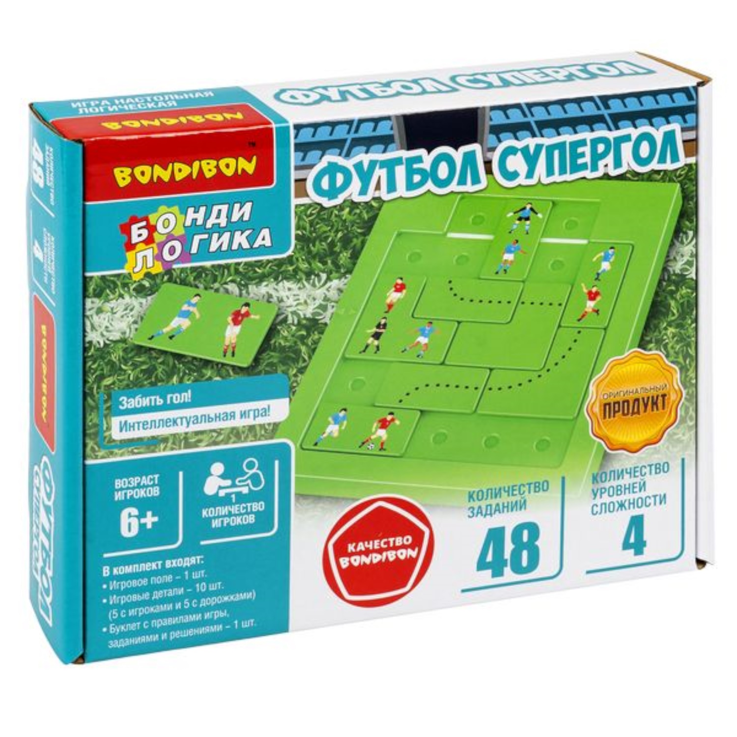 Игра настольная логическая Bondibon Футбол Супергол ВВ6261 купить по цене  1299 ₽ в интернет-магазине Детский мир