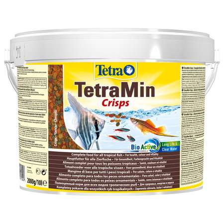 Корм для рыб Tetra 10л Min Crisps корм-чипсы для всех видов рыб (ведро)