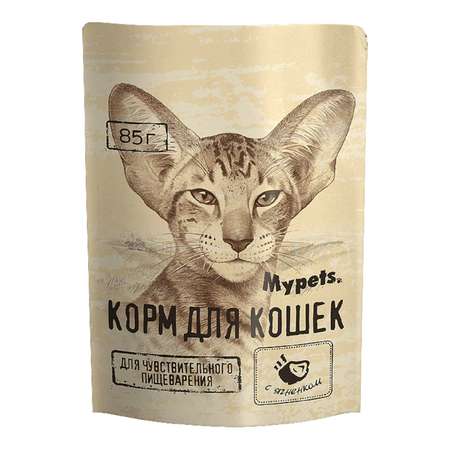 Корм для кошек Mypets с ягненком 85г