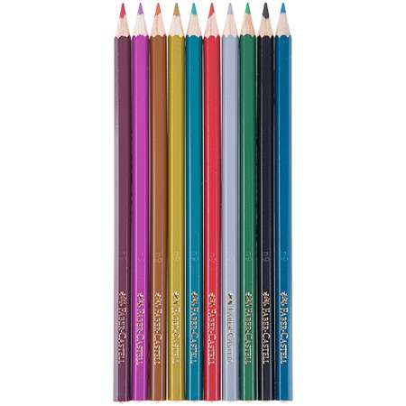 Карандаши цветные FABER CASTELL 10 цветов металлик