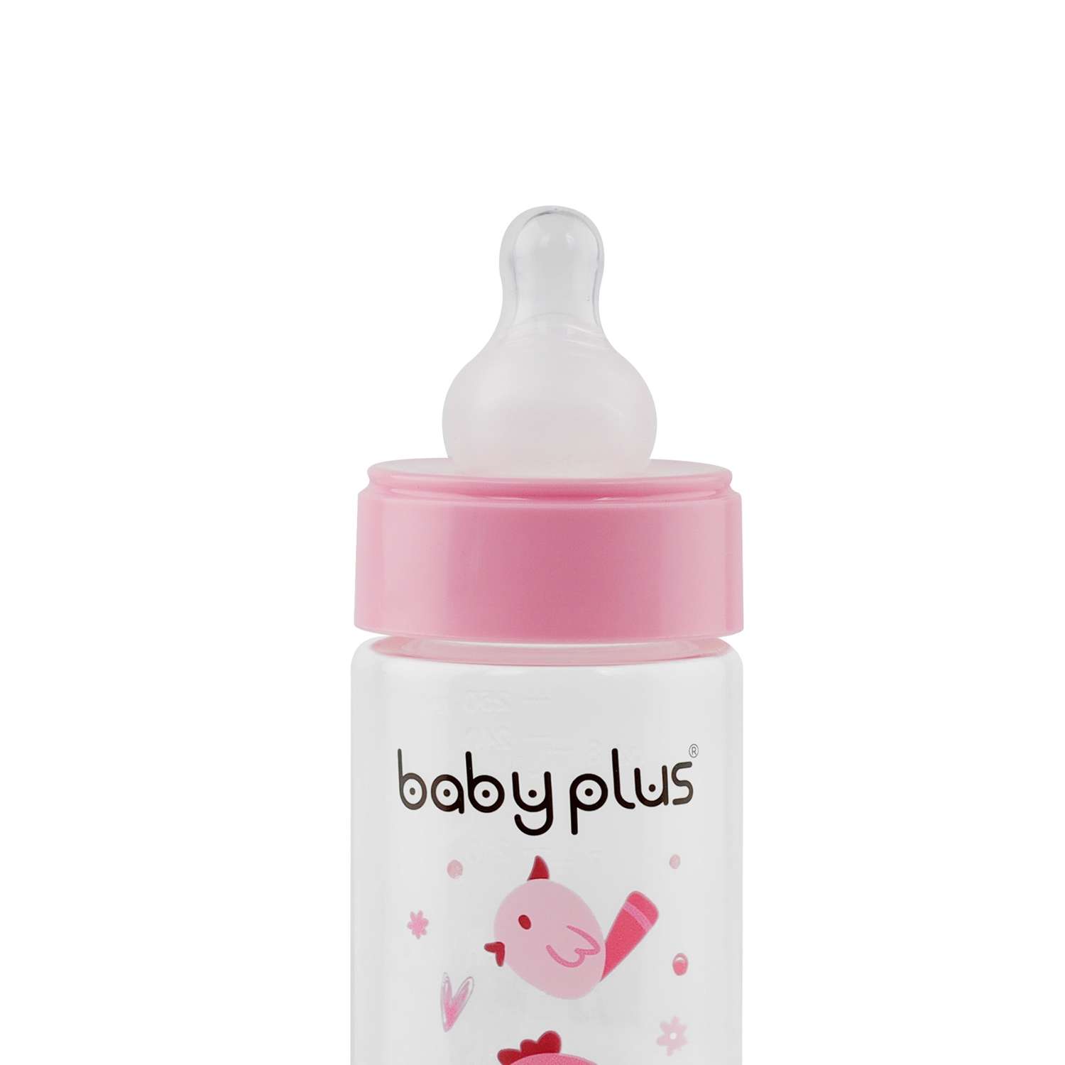 Бутылочка для кормления Baby Plus с соской BP5166-B 250 мл розовая - фото 4