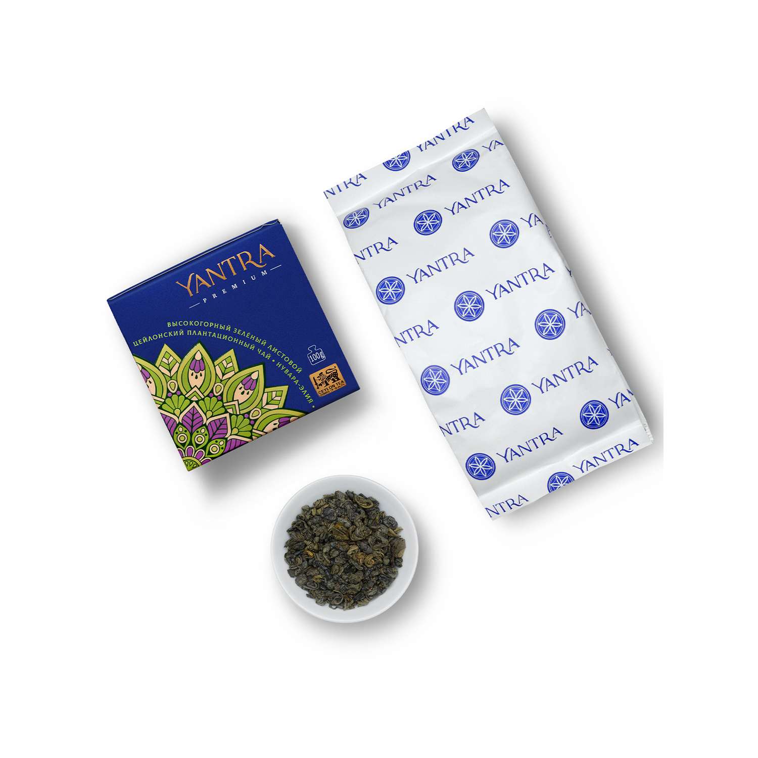 Чай Премиум Yantra зелёный листовой стандарт GP1 плантация Нувара-Элия 100 г - фото 6