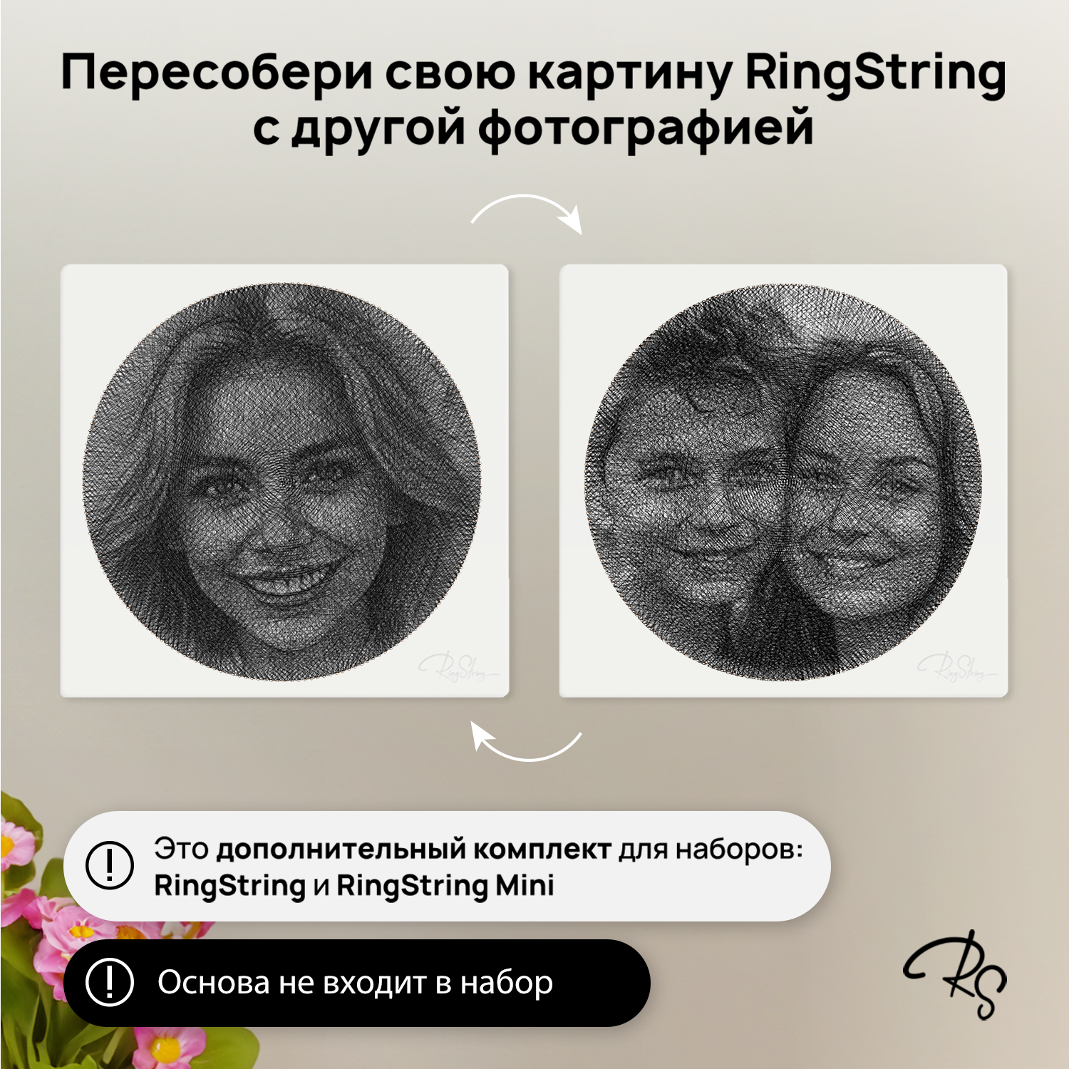 Набор RingString картина нитью - фото 2