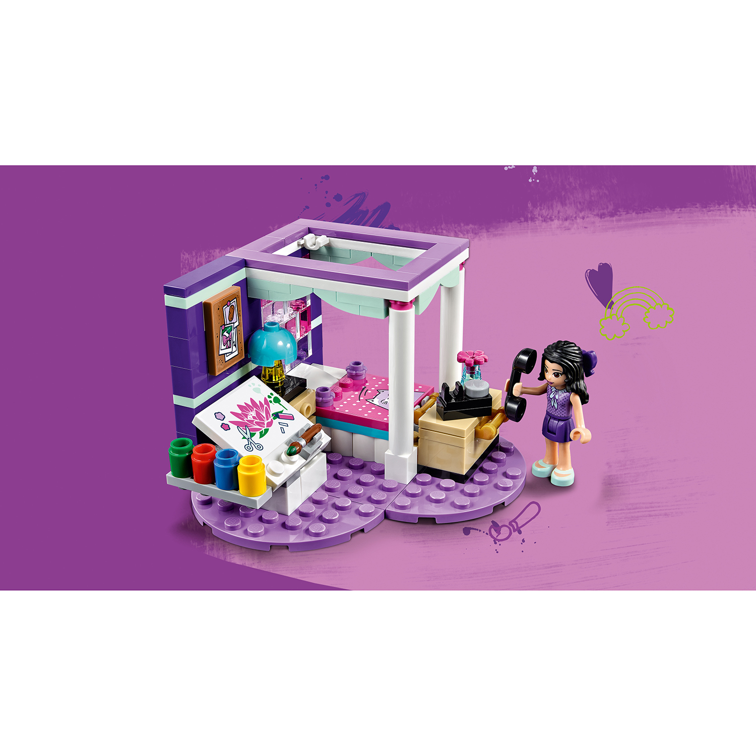 Конструктор LEGO Friends Комната Эммы 41342 - фото 5