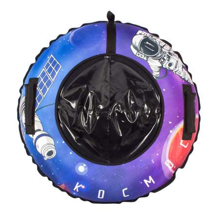 Тюбинг-ватрушка SPACE 110 см Snowstorm фиолетовый с черным