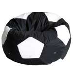 Кресло-мешок DreamBag Мяч Черно-Белый Оксфорд