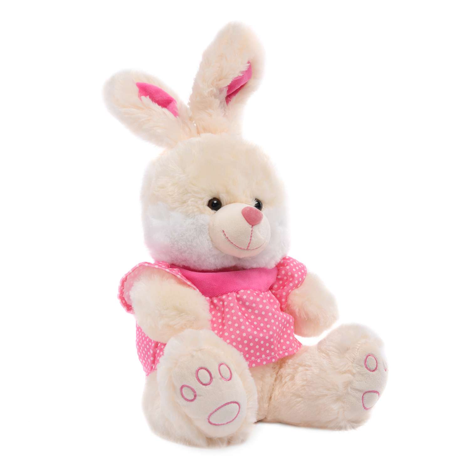 Мягкая игрушка Девилон Кролик Рита Розовый 38 см - фото 2