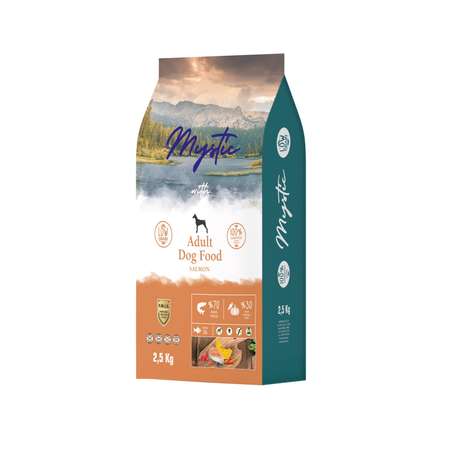 Корм для собак Mystic 2.5кг Adult Dog Food Salmon с лососем сухой