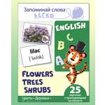 Развивающие карточки ТЦ Сфера Запоминай слова легко Цветы деревья кусты