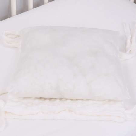 Бортики в кроватку Про Сон с плюшевыми съемными чехлами из 12 подушечек