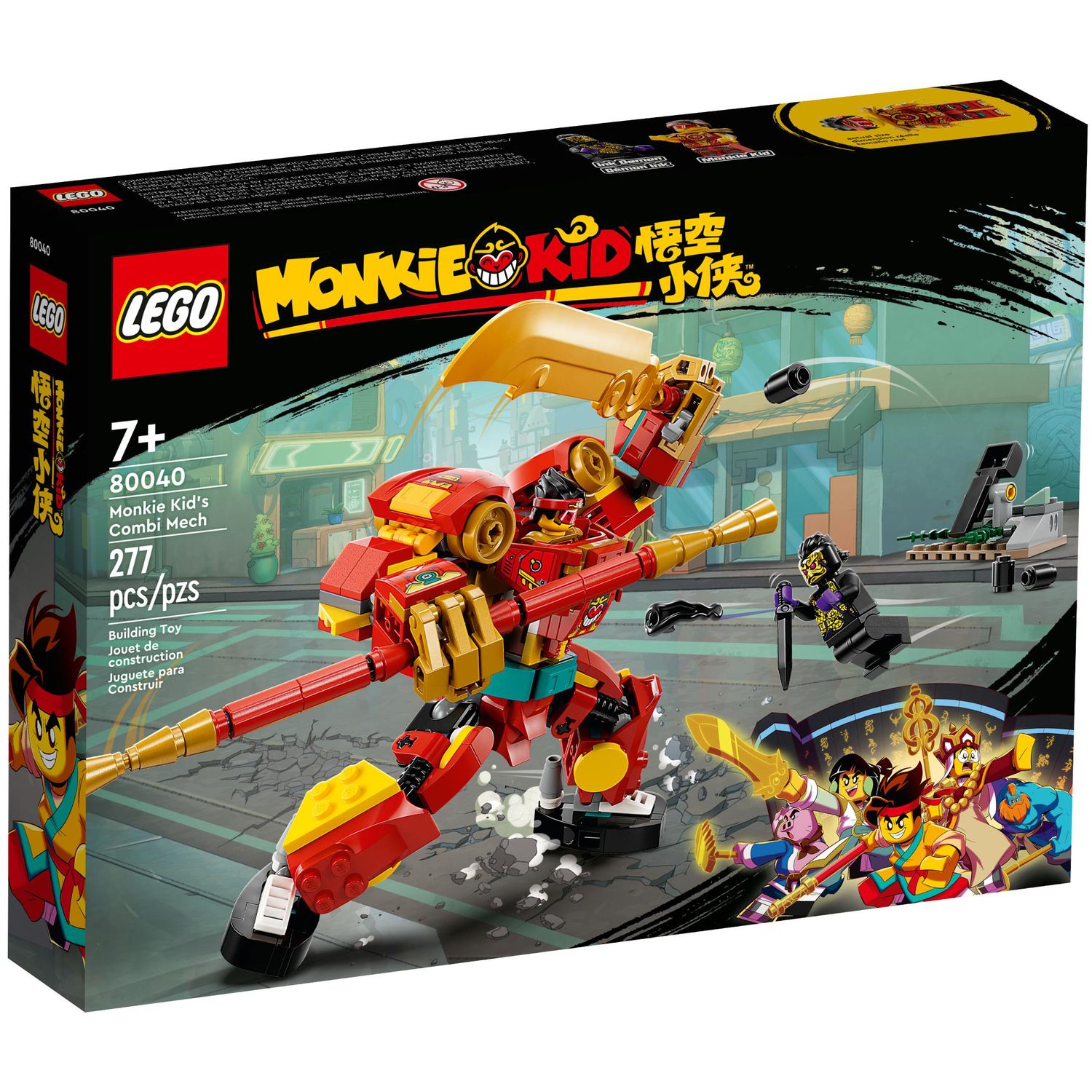 Конструктор LEGO Monkie Kid Комбинированный робот Монки Кида 80040 купить  по цене 99999 ₽ в интернет-магазине Детский мир