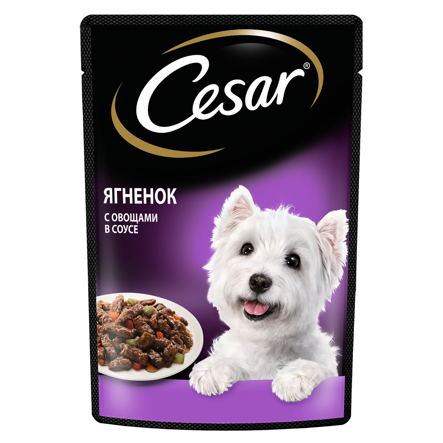 Влажный корм для собак Cesar 0.085 кг ягненок (полнорационный) - фото 1