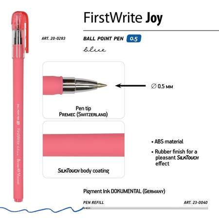 Набор из 5-ти шариковых ручек Bruno Visconti FirstWrite Joy синие