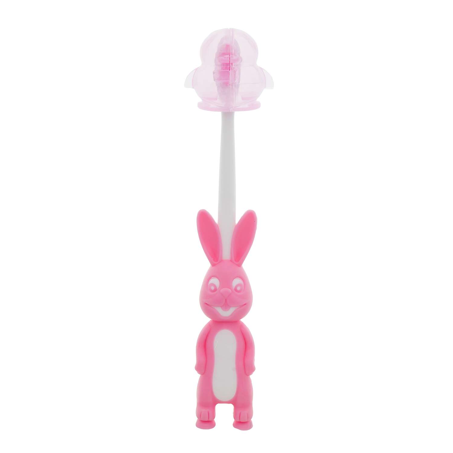 Зубные щетки детские Hi Dent Bunny мягкая с колпачком 7-10лет розовая 2шт - фото 7