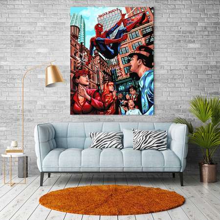 Картина по номерам Hobby Paint Человек Паук холст на подрамнике 40х50 см