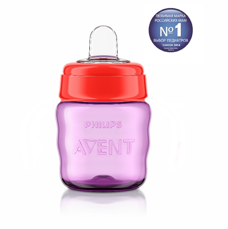 Чашка с носиком Philips Avent Comfort 260 мл 12 мес+ Красная - фото 1