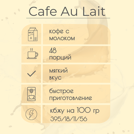 Кофе в капсулах Single Cup Coffee Cafe au lait 48 шт.