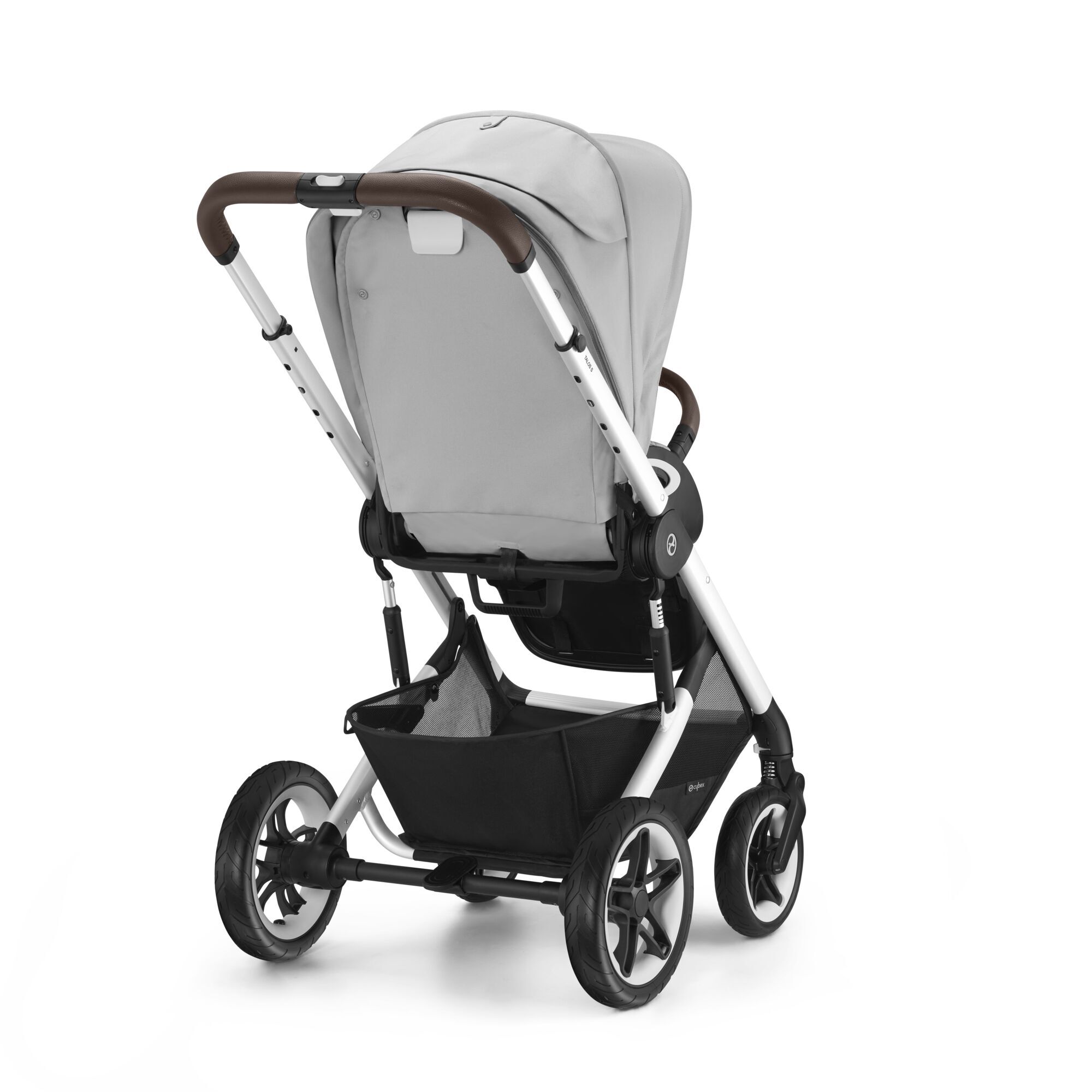 Коляская детская Cybex Talos S Lux SLV Lava Grey с дождевиком - фото 9