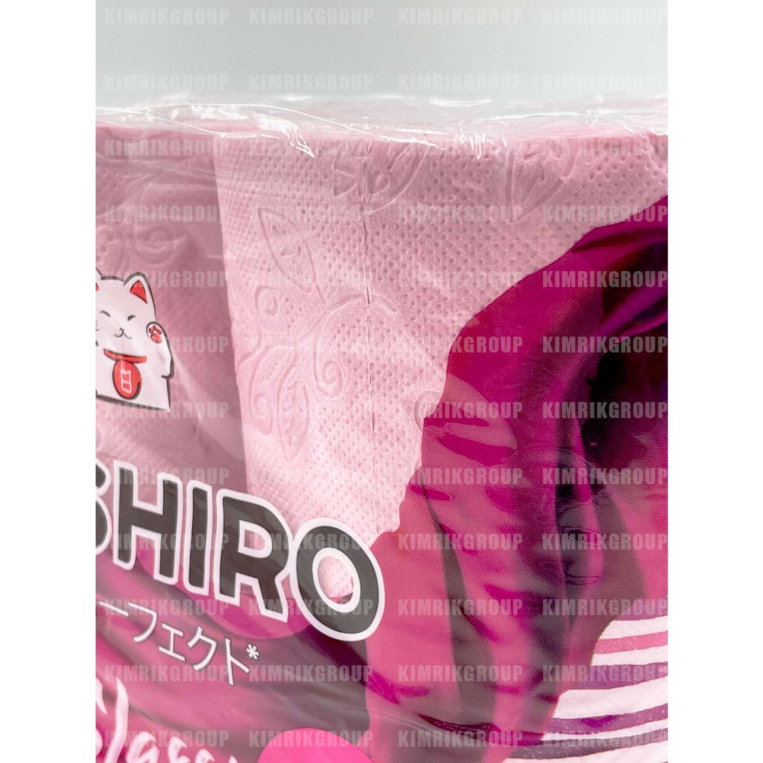 Туалетная бумага Inshiro Classic Pink 2 слоя 4 рулона - фото 6
