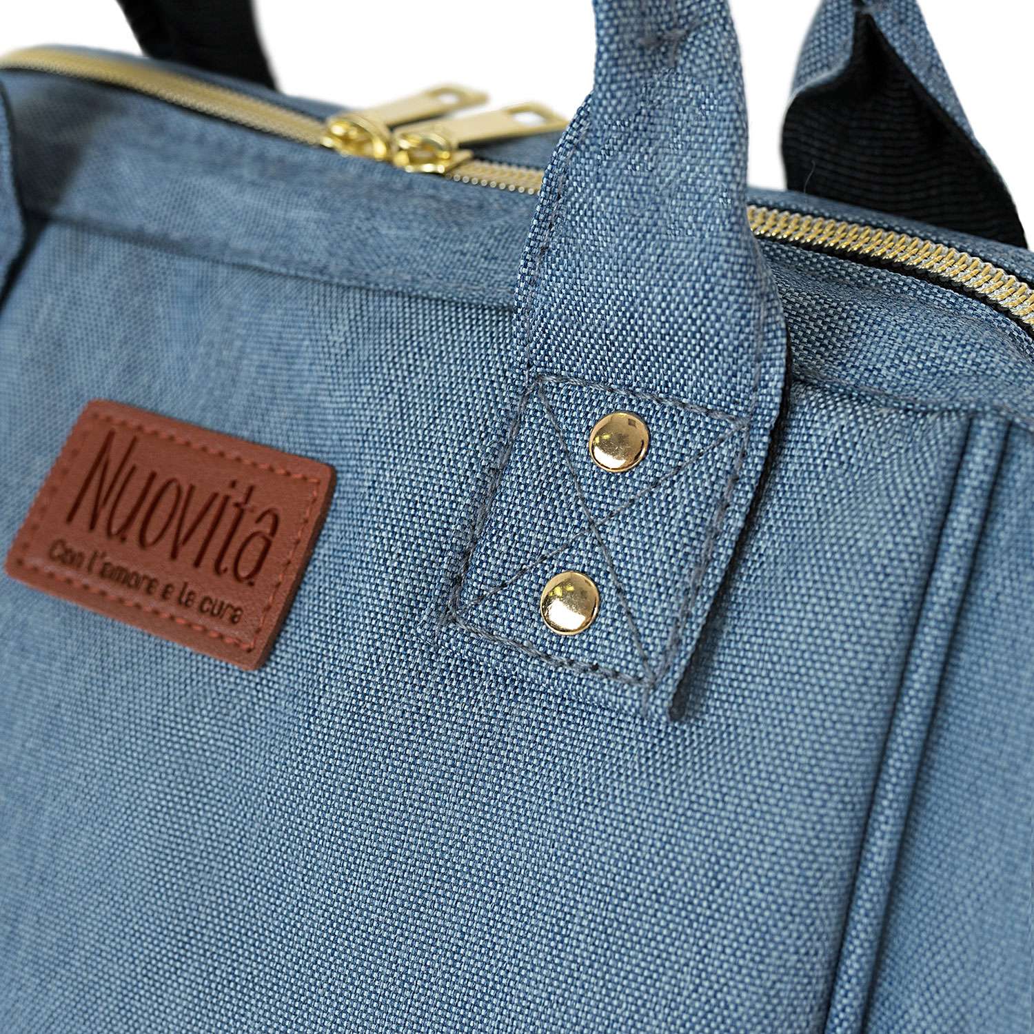 Рюкзак для мамы Nuovita CAPCAP mini Голубой - фото 13