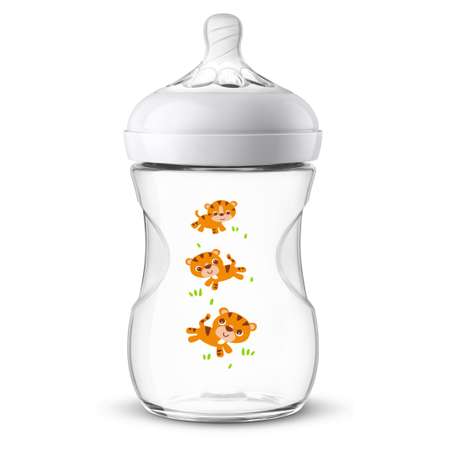 Бутылочка Philips Avent Natural2 Тигрята 260мл с 1месяца SCF070/20