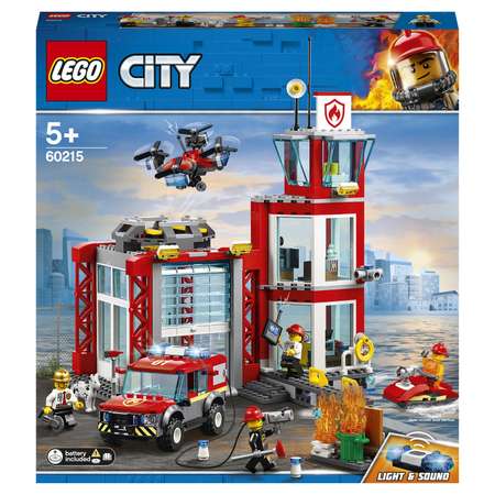 Конструктор LEGO City Fire Пожарное депо 60215