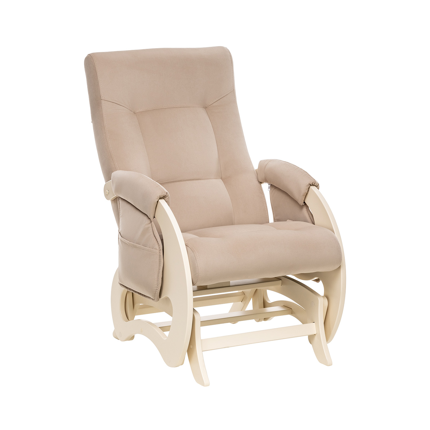 Кресло для кормления Milli Ария с карманами дуб шампань / ткань V 18 - фото 1
