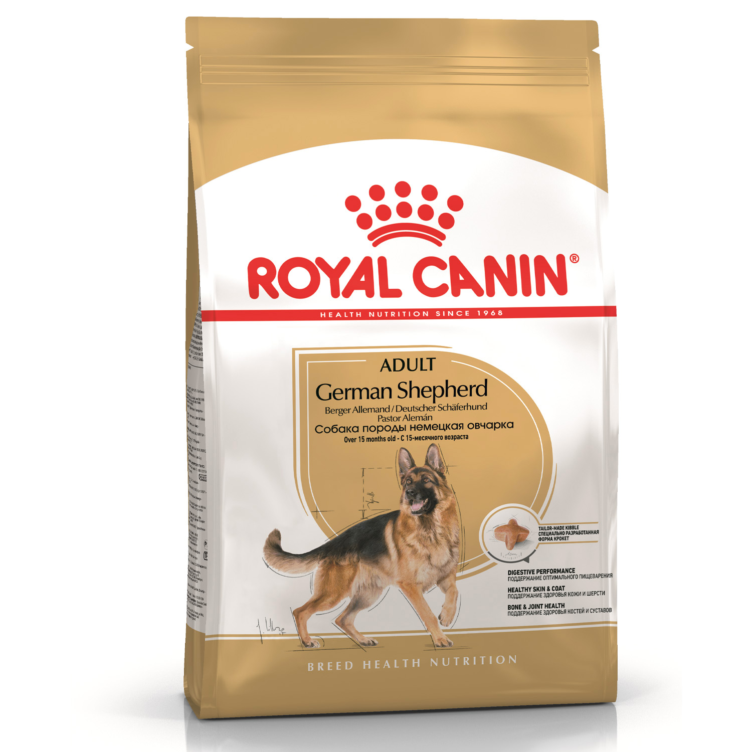 Корм для собак ROYAL CANIN German Shepherd породы немецкая овчарка 11кг  купить по цене 7658 ₽ с доставкой в Москве и России, отзывы, фото