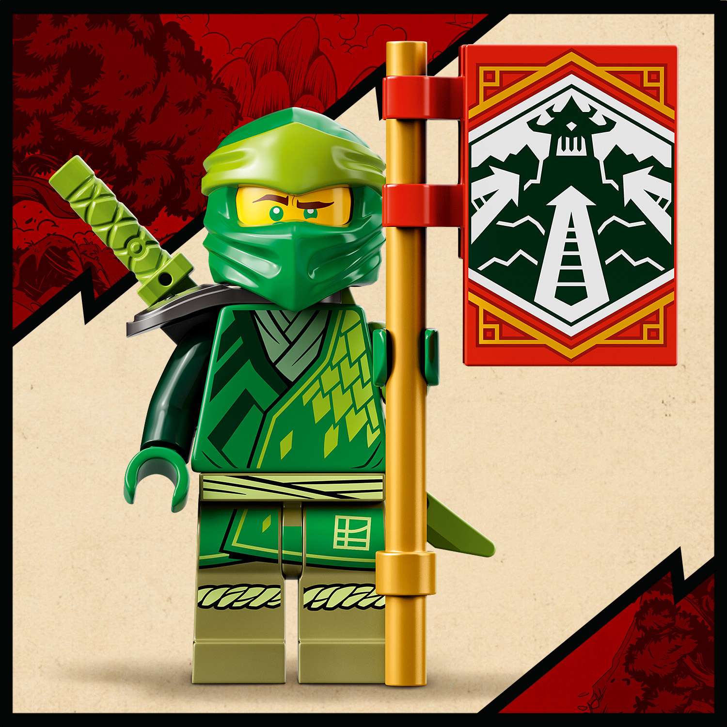 Конструктор LEGO Ninjago Гоночный автомобиль ЭВО Ллойда 71763 - фото 7