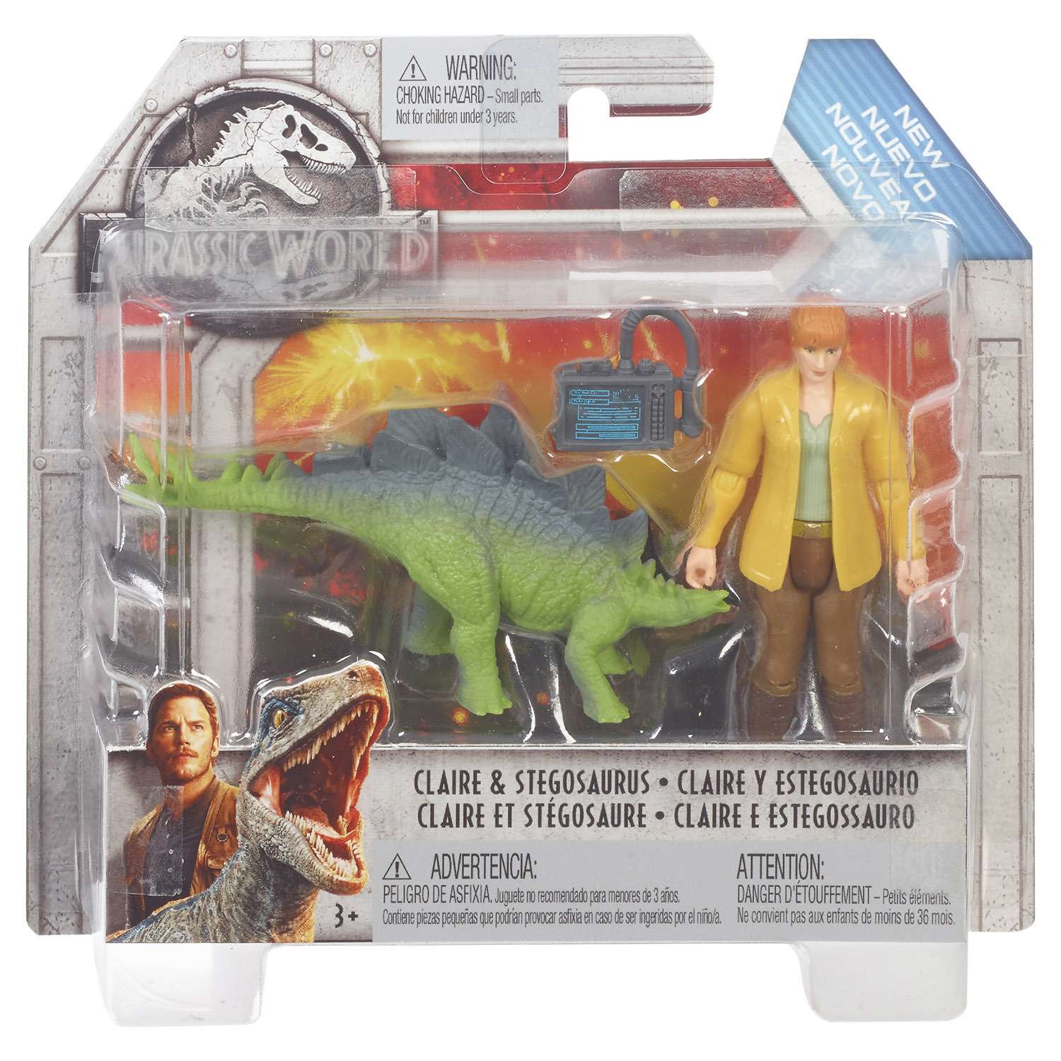 Фигурка Jurassic World базовая Клара и Стегозавр FMM06 - фото 2