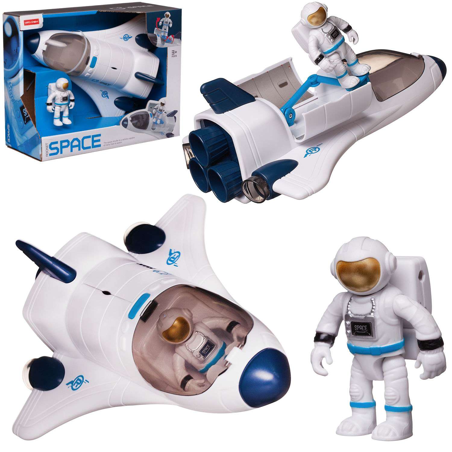 Игровой набор Junfa Шаттл космический с фигуркой космонавта WA-27008 - фото 2