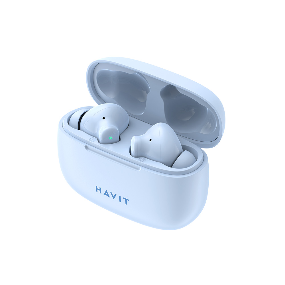 Наушники беспроводные HAVIT True Wireless TW967 Blue - фото 2