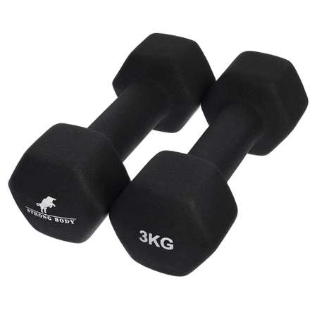 Гантели неопреновые STRONG BODY 3 кг 2 шт