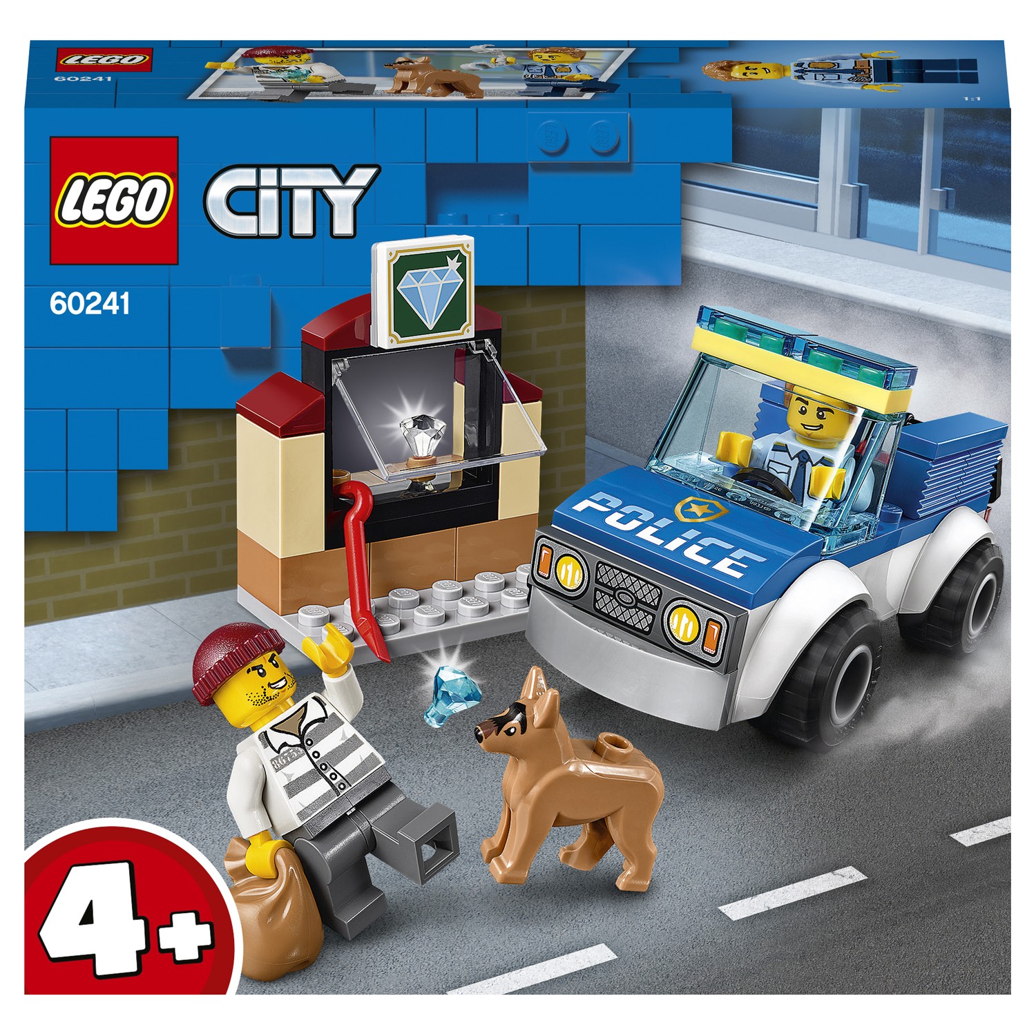 Конструктор LEGO City Police Полицейский отряд с собакой 60241 купить по  цене 599 ₽ в интернет-магазине Детский мир