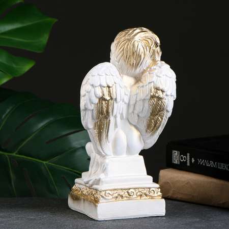 Фигура Хорошие сувениры «Ангел на Пьедестале» белый 25х14х12см