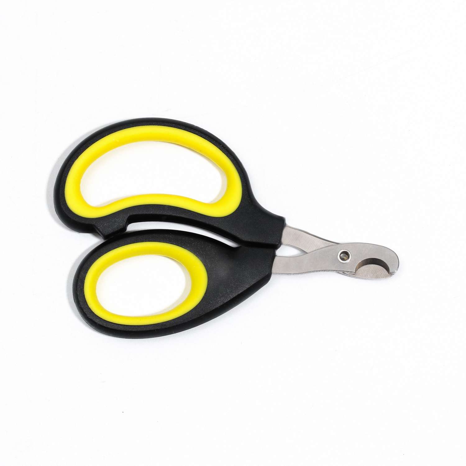 Ножницы-когтерезы Пижон с эргономичной ручкой чёрно-жёлтые - фото 5